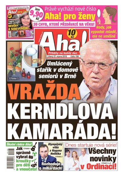 E-magazín AHA! - 27.8.2019 - CZECH NEWS CENTER a. s.