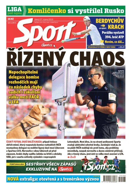 E-magazín Sport - 27.8.2019 - CZECH NEWS CENTER a. s.