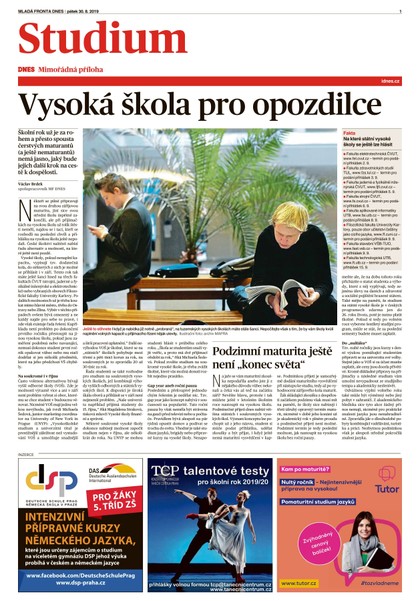 E-magazín MF DNES extra Střední Čechy - 30.8.2019 - MAFRA, a.s.
