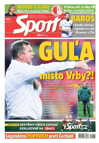 E-magazín Sport - 31.8.2019 - CZECH NEWS CENTER a. s.