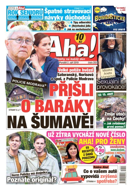 E-magazín AHA! - 2.9.2019 - CZECH NEWS CENTER a. s.