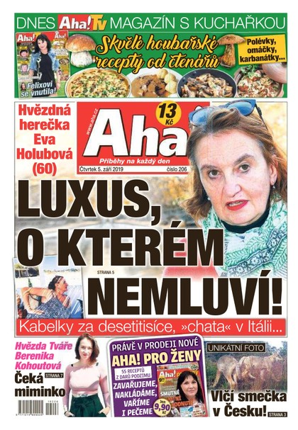 E-magazín AHA! - 5.9.2019 - CZECH NEWS CENTER a. s.