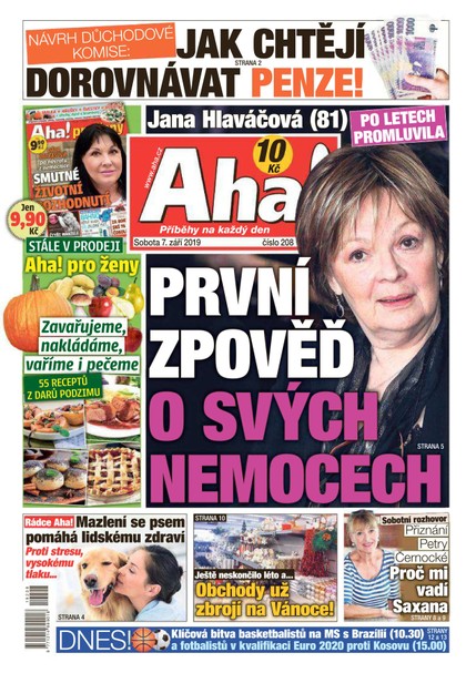 E-magazín AHA! - 7.9.2019 - CZECH NEWS CENTER a. s.