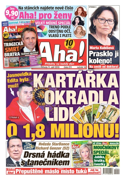 E-magazín AHA! - 11.9.2019 - CZECH NEWS CENTER a. s.
