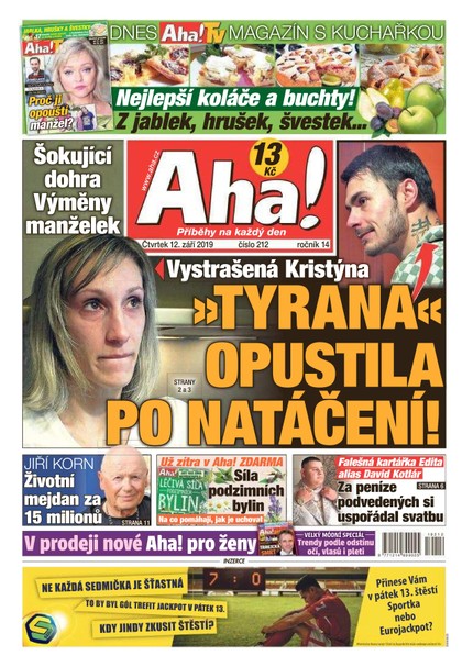 E-magazín AHA! - 12.9.2019 - CZECH NEWS CENTER a. s.