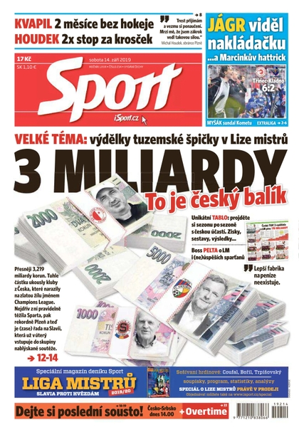 E-magazín Sport - 14.9.2019 - CZECH NEWS CENTER a. s.