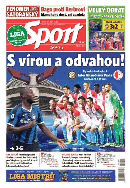 E-magazín Sport - 17.9.2019 - CZECH NEWS CENTER a. s.