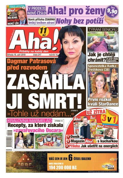 E-magazín AHA! - 18.9.2019 - CZECH NEWS CENTER a. s.