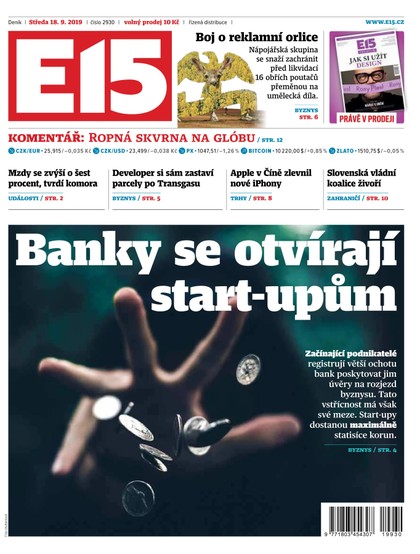 E-magazín E15 - 18.9.2019 - CZECH NEWS CENTER a. s.