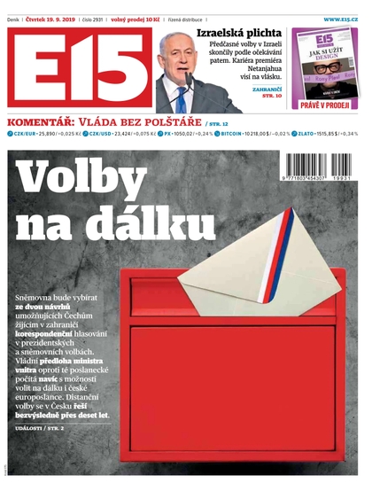 E-magazín E15 - 19.9.2019 - CZECH NEWS CENTER a. s.