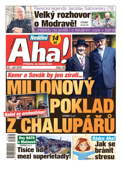 E-magazín Nedělní AHA! - 22.9.2019 - CZECH NEWS CENTER a. s.