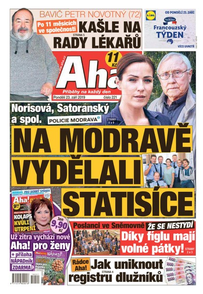 E-magazín AHA! - 23.9.2019 - CZECH NEWS CENTER a. s.