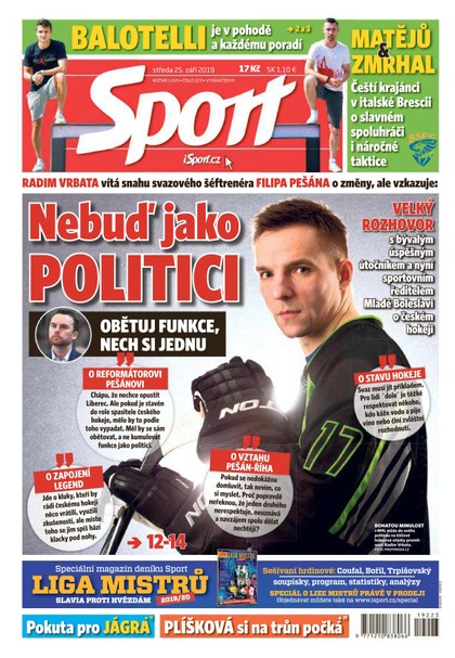 E-magazín Sport - 25.9.2019 - CZECH NEWS CENTER a. s.