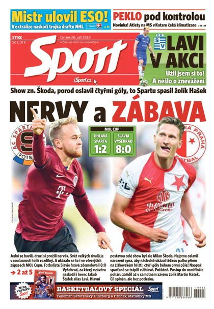 E-magazín Sport - 26.9.2019 - CZECH NEWS CENTER a. s.