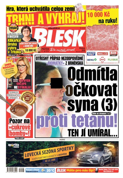E-magazín Blesk - 27.9.2019 - CZECH NEWS CENTER a. s.