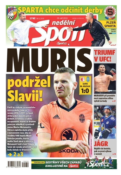 E-magazín Nedělní Sport - 29.9.2019 - CZECH NEWS CENTER a. s.