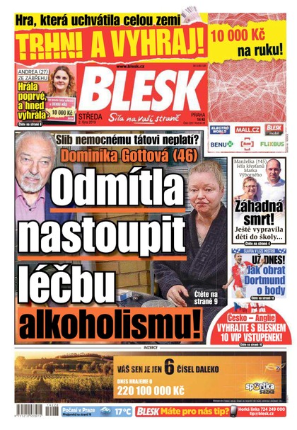E-magazín Blesk - 2.10.2019 - CZECH NEWS CENTER a. s.