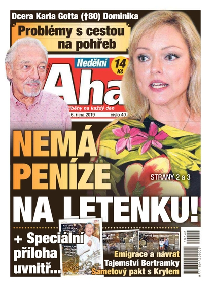 E-magazín Nedělní AHA! - 6.10.2019 - CZECH NEWS CENTER a. s.