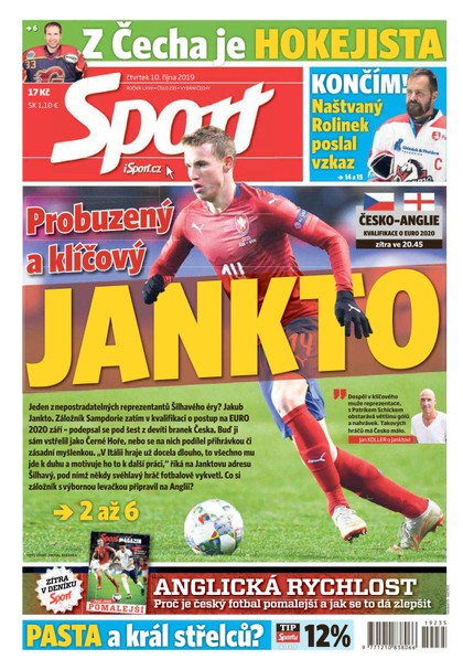 E-magazín Sport - 10.10.2019 - CZECH NEWS CENTER a. s.