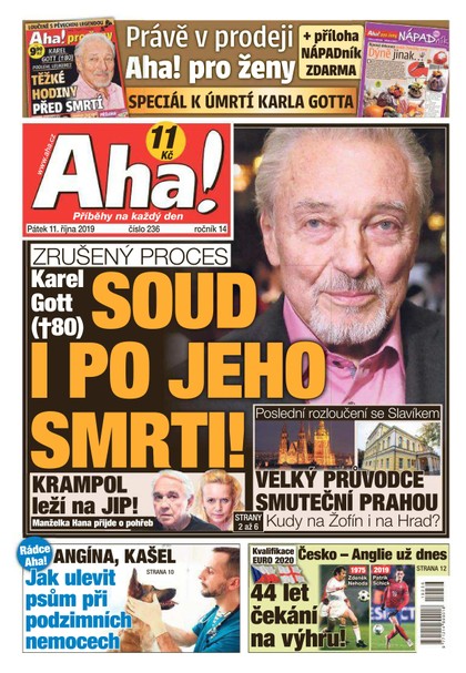 E-magazín AHA! - 11.10.2019 - CZECH NEWS CENTER a. s.