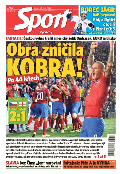 E-magazín Sport - 12.10.2019 - CZECH NEWS CENTER a. s.