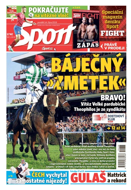 E-magazín Sport - 14.10.2019 - CZECH NEWS CENTER a. s.