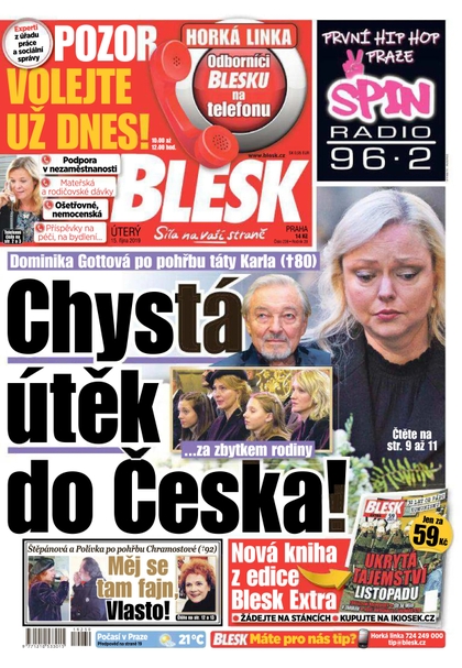 E-magazín Blesk - 15.10.2019 - CZECH NEWS CENTER a. s.