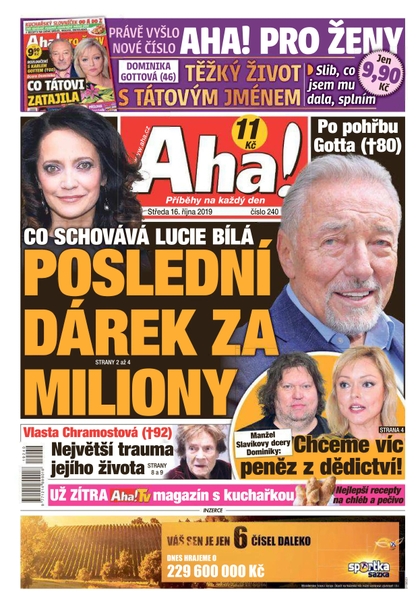 E-magazín AHA! - 16.10.2019 - CZECH NEWS CENTER a. s.