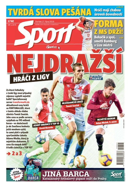 E-magazín Sport - 17.10.2019 - CZECH NEWS CENTER a. s.