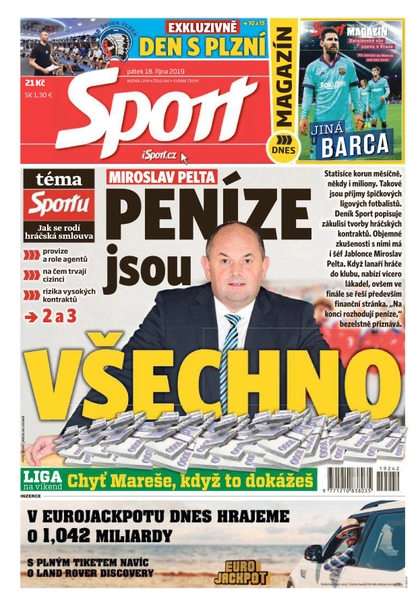 E-magazín Sport - 18.10.2019 - CZECH NEWS CENTER a. s.