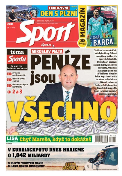 E-magazín Sport - 18.10.2019 - CZECH NEWS CENTER a. s.