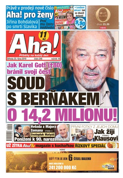 E-magazín AHA! - 23.10.2019 - CZECH NEWS CENTER a. s.