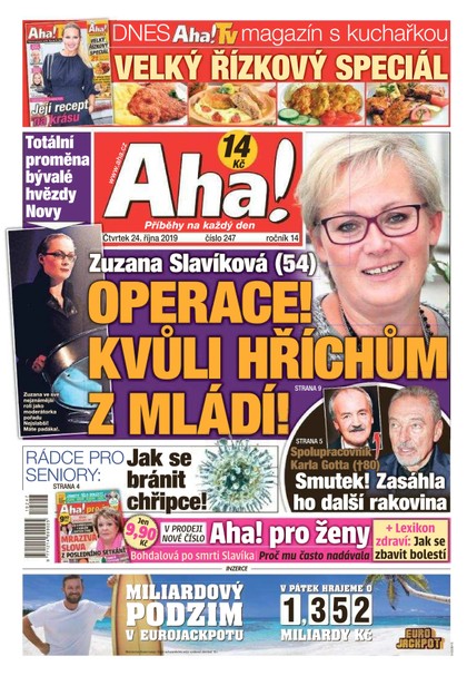 E-magazín AHA! - 24.10.2019 - CZECH NEWS CENTER a. s.