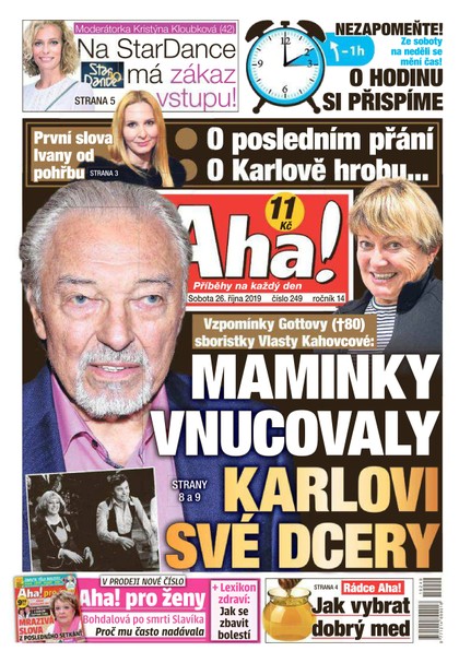 E-magazín AHA! - 26.10.2019 - CZECH NEWS CENTER a. s.