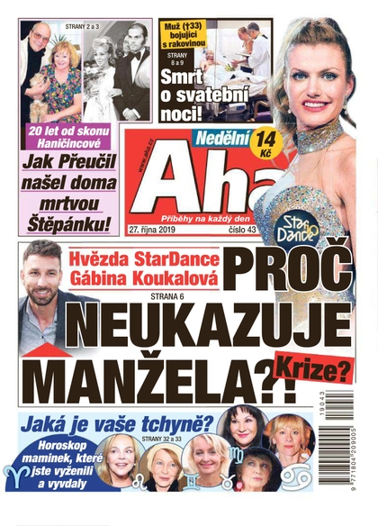 E-magazín Nedělní AHA! - 27.10.2019 - CZECH NEWS CENTER a. s.