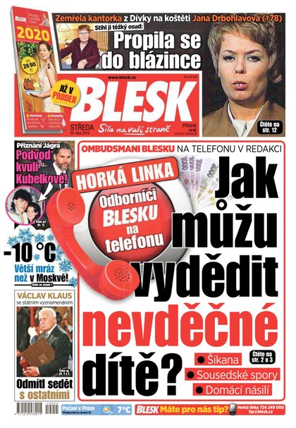 E-magazín Blesk - 30.10.2019 - CZECH NEWS CENTER a. s.