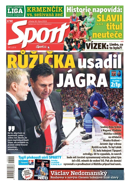 E-magazín Sport - 30.10.2019 - CZECH NEWS CENTER a. s.