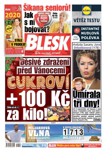 E-magazín Blesk - 31.10.2019 - CZECH NEWS CENTER a. s.