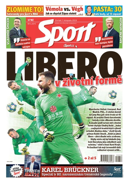 E-magazín Sport - 7.11.2019 - CZECH NEWS CENTER a. s.