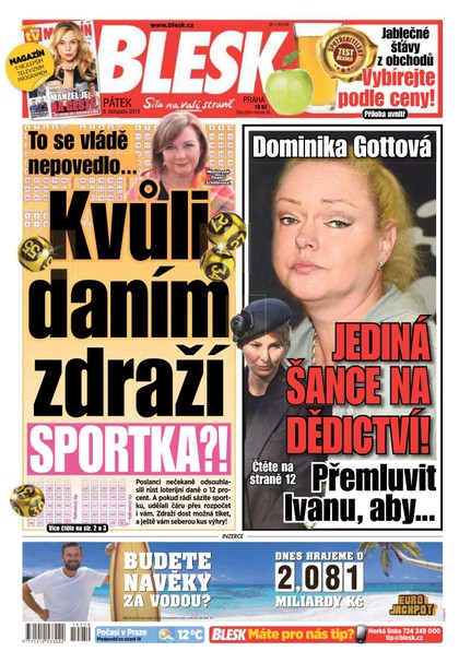 E-magazín Blesk - 8.11.2019 - CZECH NEWS CENTER a. s.