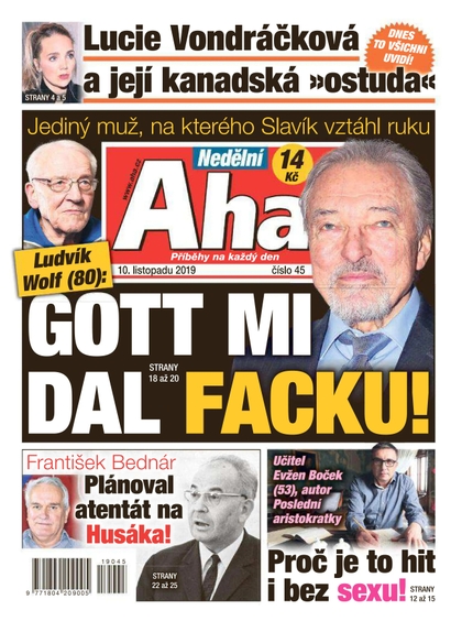 E-magazín Nedělní AHA! - 10.11.2019 - CZECH NEWS CENTER a. s.