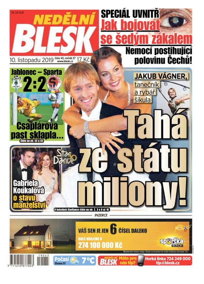 E-magazín Nedělní Blesk - 10.11.2019 - CZECH NEWS CENTER a. s.