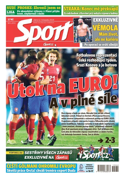 E-magazín Sport - 12.11.2019 - CZECH NEWS CENTER a. s.