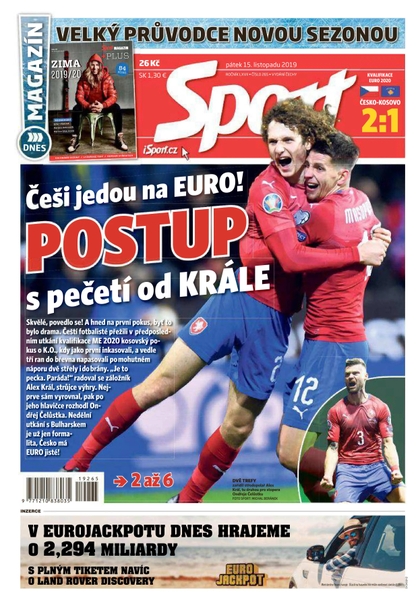 E-magazín Sport - 15.11.2019 - CZECH NEWS CENTER a. s.