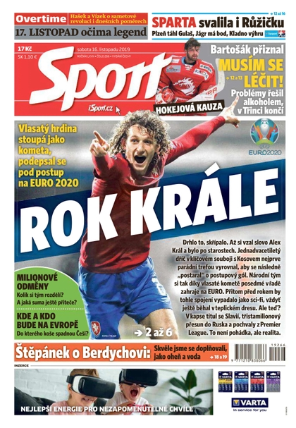 E-magazín Sport - 16.11.2019 - CZECH NEWS CENTER a. s.