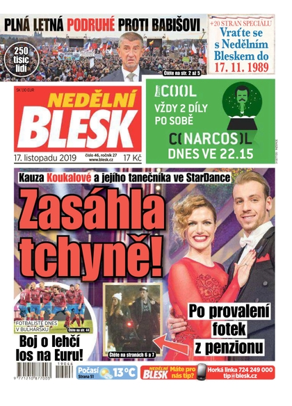 E-magazín Nedělní Blesk - 17.11.2019 - CZECH NEWS CENTER a. s.