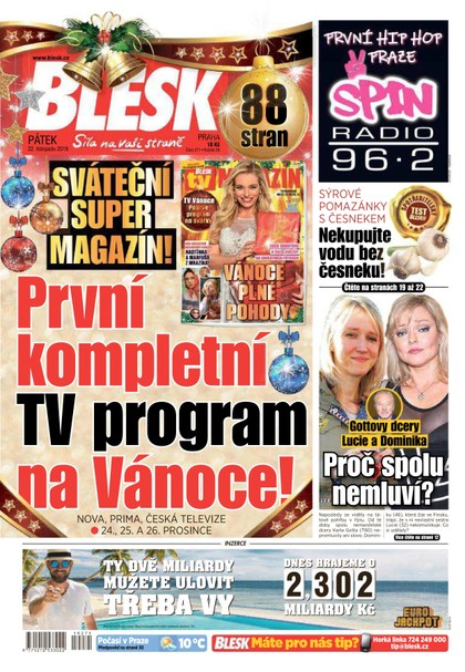 E-magazín Blesk - 22.11.2019 - CZECH NEWS CENTER a. s.