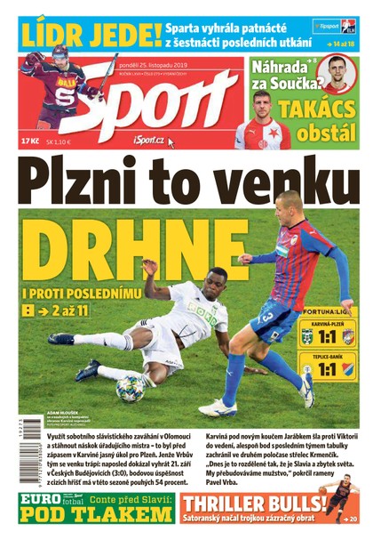 E-magazín Sport - 25.11.2019 - CZECH NEWS CENTER a. s.