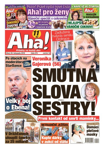 E-magazín AHA! - 26.11.2019 - CZECH NEWS CENTER a. s.