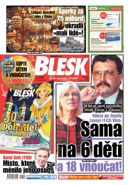 E-magazín Blesk - 26.11.2019 - CZECH NEWS CENTER a. s.